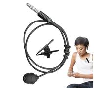 Écouteur unique - Écouteur câblé de rendement en bruit, conception de silicone confortable, audio clair | Casque noir léger pour MP3, musique, appels, idéal pour faire de l'exercice, courir, activités