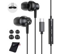 Écouteur USB C,Ecouteurs Magnétique Filaire HiFi Stéréo Compatible avec iPhone 16/15 Pro Max Plus,iPad Pro Air,Samsung Galaxy S25/S24/S23/S22/Ultra,Google Pixel,Xiaomi,Huawe,Android,Type C