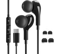 Écouteur USB C,Ecouteurs Magnétique Filaire HiFi Stéréo Compatible avec iPhone 17/16/15 Pro Max Plus,iPad Pro Air,Samsung Galaxy S25/S24/S23/Ultra,Google Pixel,Huawe,Xiaomi,Android,Type C
