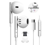 Ecouteur USB C pour iPhone 15 16 17 Pro Max HiFi Stéréo Ecouteurs Type C Intra Écouteurs Filaire USB C et Micro pour Samsung Galaxy S26 S25 S24 S23 Ultra A56 A55 A35 A16 5G Xiaomi 14 Pixel 9 8