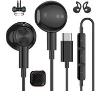 Écouteur USB C pour iPhone 16 15 Pro Max,Casque USB C HiFi Stéréo Écouteurs Type-C Magnétique pour Samsung A16 A56 A26 A55 A34 A54 S25 S24 Casque Type-C in-Ear avec Fil pour Pixel 9 8a OnePlus 13R