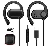 Ecouteur USB C pour iPhone 16e 17 Pro Samsung Galaxy A16 S25 A55 A35 A54 S24 FE,Écouteurs USB Type C Ouverts avec Fil et Micro Écouteurs Filaire USB C HiFi Stéréo Casque pour iPad Pro Pixel 9 Pro 8a