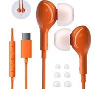 Ecouteur USB C pour iPhone 17 Pro Max 16 iPad Air Pro USBC Intra Ecouteurs Filaire pour Samsung S26 Ultra S25 S24 A17 A16 A56 Casque USB C Filaire HiFi Stéréo et Micro pour Xiaomi 17 15 Pixel 10 9a
