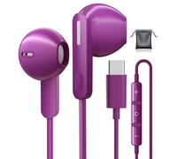 Ecouteur USB C pour iPhone 17 Samsung S24 S25 S26 Ultra A56 A16 Ecouteurs Filaire USB C HiFi Écouteur avec Micro Écouteurs USBC pour iPhone 15 16 Samsung S24 S23 S25 FE A55 Google Pixel 9 Pro iPad 11