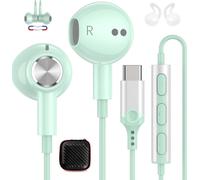 Écouteur USB C pour Samsung A16 A26 A56 A55 A34 A54 S25 S24,Casque USB C HiFi Stéréo Écouteurs Type C Magnétique pour iPhone 16 15 Pro Max In-Ear Écouteurs Type C avec fil pour Pixel 9 8a OnePlus 13R