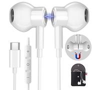 Ecouteur USB C pour Samsung Galaxy S24 S23 S22 Ultra S25 FE A56 A55 A35 A54 A16 5G HiFi Stéréo Magnétique Ecouteurs Filaire USB C avec MICR,pour Huawei mate60 Xiaomi 15 14 Pixel 9 8 7