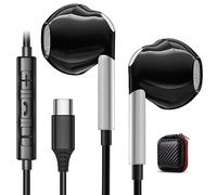 Écouteur USB C,pour Samsung Galaxy S24 S23 S22 Ultra S25 S21 A55 A54 A56 A16 A35 5G,Ecouteur Filaire USB C Casque avec MICR,pour Pixel 8 7 6 Pro 6a Samsung Z Flip 5 Huawei P60 Pro iPhone 15 16