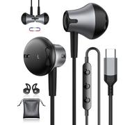 Ecouteur USB C pour Samsung Galaxy S25 S24 S23 Ultra A55 A16 A56 iPhone 15 Écouteur avec Micro Ecouteurs Filaire USBC Écouteurs USB C pour iPhone 16 Pro Samsung A35 S24 S23 FE Google Pixel 9 iPad 10