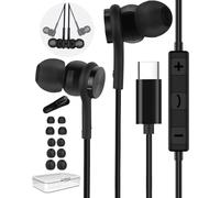 Ecouteur USB C pour Samsung Galaxy S26 S25 S24 Plus S23 S22 FE Ultra A56 A55 A54 5g iPhone 17 16 15 Pro Max, Intra Écouteurs Filaire USBC Casque Audio Type C avec Micro pour Huawei iPad Xiaomi Pixel