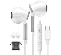 Ecouteur USB C pour Samsung Galaxy S26 S25 S24 Ultra A56 iPhone 17 Ecouteurs Filaire USB C HiFi Écouteurs avec Micro Écouteur USBC pour iPhone 16 Pro A16 A17 S23 S24 FE Google Pixel 10 9 Pro iPad 10