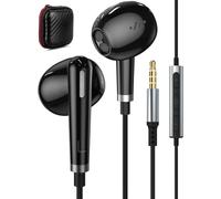 écouteurs 3,5 mm,écouteurs avec fil, casque de sport intra-auriculaire stéréo avec microphone,contrôle du volume pour Samsung Galaxy A12 A14 A23 A52S A72 S10+,pour Redmi Note 12 Pro+ 11 11s 10S
