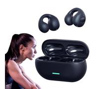 Écouteurs à clip avec oreilles ouvertes | Casque de câblage sans fil - Kit de tête de câblage étanche pour le sport, l'exercice, le vélo, la course, le camping, la randonnée, la conduite, le matériau