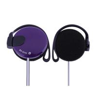 Écouteurs à clip filaires - 3,5 mm supra-auriculaires pour le sport, la course à pied, l'entraînement, la gym, casque avec ajustement sûr, son stéréo, compatible avec téléphones portables, tablettes