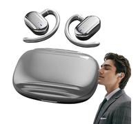 Écouteurs à clip ouverts, écouteurs compacts sans fil, taille 9,9 x 6,9 x 2,5 cm, étanche, stéréo, écouteurs sportifs pour femmes, hommes, voyages, téléphones à domicile, noir et doré