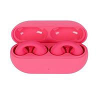 Écouteurs à Conduction Osseuse Bluetooth 5.3, étanches, Suppression du Bruit, pour Un Mode de Vie Actif, Conception de Clip d'oreille Sécurisée (Rouge)