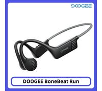 Doogee Casque à conduction osseuse BoneBeat Run – Bluetooth 5.4 étanche pour le sport – Blanc-Rose