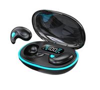 Écouteurs à conduction osseuse : écouteurs sans fil de 11,5 x 5 cm, écouteurs internes avec annulation de bruit pour smartphones, tablettes et ordinateurs portables | Casque pour dormir sur le côté