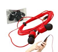 Écouteurs à cordon long - Câblage robuste, écouteurs à isolation phonique, bandeau réglable flexible, conception portable légère | Accessoire audio fiable pour une utilisation longue distance, l'enreg