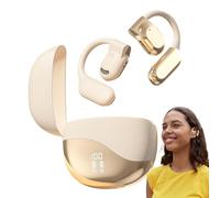 Écouteurs À Oreille Ouverte - PC ABS 6x6 Cm | Écouteurs Vraiment Sans Fil Avec Microphone | Casque Réduction Du Bruit Appels Clairs | Pour Apprentissage Pêche Déplacements Et Utilisation Quo