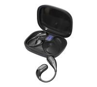 Écouteurs à placer sur l'oreille : ajustement ergonomique pour l'oreille ouverte, écouteurs avec annulation du bruit, son stéréo portable, dispositif de temps de lecture prolongé