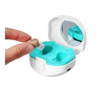 écouteurs Amplificateur Auditif Simple Mini écouteur Léger avec Boite de Chargement, Beige