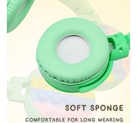 Écouteurs anti-stress sans fil Bluetooth, casque supra-auriculaire à bulles, compatible iPhone et Android - Cyan-Cat