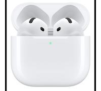 Écouteurs Apple AirPods 4 True Wireless (TWS) avec Bluetooth, design intra-auriculaire, compatibilité iOS/macOS, autonomie adaptée sport/quotidien, étui de recharge intégré, couleur blanc (MXP93ZM/A)