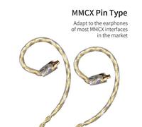 Écouteurs Avec Câble De Mise À Niveau Plaqué Or Argent, Fil D'Écouteurs Pour Zs10 Pro Zsn As10 As06 Zst Es4 Zsn Pro Ba10 Es4 Zsx C12