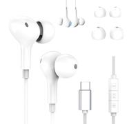 Écouteurs avec câble USB C pour iPhone 16 15 Plus/Pro/Pro Max, iPad Pro Air, Apple Earpods, écouteurs intra-auriculaires avec microphone pour Samsung Galaxy S25 S24 S23 S22 S21 Ultra A56 A55 A54 A36