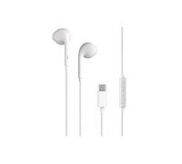 - Ecouteurs avec micro - embout auriculaire - filaire - USB-C - blanc