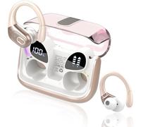 Écouteurs avec traduction vocale en temps réel Bluetooth 5.4 et intelligence artificielle, 164 langues, 75 heures d'autonomie, 6 modes de traduction, or rose