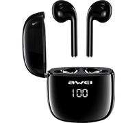 Ecouteurs AWEI Sans Fil Étui LED Étanche IPX6 Noir