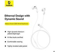 Écouteurs - Baseus - Encok CZ20 - Type-C - Blanc - Intra-auriculaire Blanc