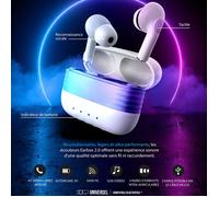 Ecouteurs Sans Fil Bluetooth "Earbox" 6cm Blanc