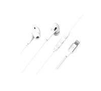 Ecouteurs Filaire Lightning - Force Play - Intra-auriculaire - Blanc - Garantie à vie - Isolation phonique