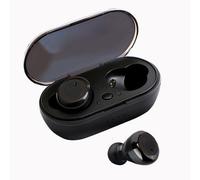 Écouteurs Bluetooth 5.0 Casque sans fil Mini casque stéréo sans fil Casque intra-auriculaire a commande tactile Sélectionnez des chansons pour tous les téléphones-NOIR
