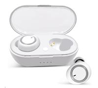 Ecouteurs Bluetooth 5.0 Mini Invisibles Sport Avec Boîte De Charge Et Microphone Blanc YONIS