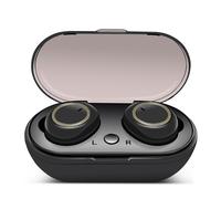 Ecouteurs Bluetooth 5.0 Mini Invisibles Sport Avec Boîte De Charge Et Microphone Noir YONIS