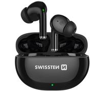 Swissten Écouteurs sans fil proTUNE – Bluetooth 5.0, bouton tactile, autonomie 15 h – Noir