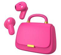 Écouteurs Bluetooth 5.3, Intra-auriculaires 13 mm, son premium, 22h d’autonomie, écouteurs True Wireless avec étui mini sac à main unique, parfaits pour femmes et adolescentes à la mode（fuchsia）