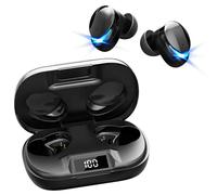 Écouteurs Bluetooth 5.3 pour la musique et les appels, sans fil, avec un son haute fidélité, réduction active du bruit, connexion automatique,