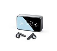 Écouteurs Bluetooth 5.3 sans Fil à Miroir Noir avec NFC, Son HiFi et Affichage Numérique, compatibles avec APPLE, Samsung, Huawei et Garmin