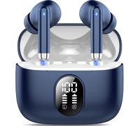 Écouteurs Bluetooth 5.4, 2025 Nouveau Ecouteurs Sans Fil Avec Hifi Stéréo, 40H Mini Oreillette Sans Fil Enc Réduction Antibruit Mic Casque Bluetooth, Ip7 Étanche Ecouteurs Bleu, Po[J611]