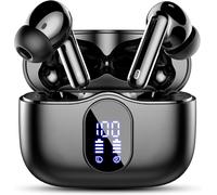 Écouteurs Bluetooth 5.4,Écouteur sans Fil avec 4 ENC Réduction Antibruit Mic Casque Bluetooth Hi-FI Son Stéréo,40 Heures Durée de Lecture,IP7 Etanche,Écran LED,Contrôle Tactile.[F1]