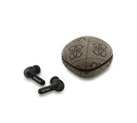 Guess 4g Classic Metal Logo Wireless Earphones Marron