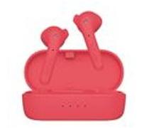 Defunc True Basic Écouteurs Intra-Auriculaires sans Fil étanches IPX4 Bluetooth 5.0 avec Micro intégré, jumelage Automatique en Une étape, Longue durée de Lecture et étui de Chargement (Rouge)