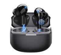 Écouteurs Bluetooth 6.0, Écouteurs Intra-Auriculaires sans Fil Sport, Intra Casque Hi-FI Stéréo, ANC réduction Active du Bruit, Oreillette 35H de Lecture, pour Pied, Déplacements, Fitness, Travail