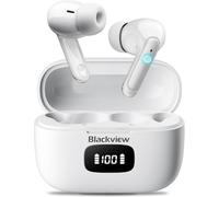 Écouteurs Bluetooth, Airbuds 5 Pro Ipx7 Etanche Casque Bluetooth 5.0, Contrôle Tactile, 3 Microphones Intégrés, Hybride Anc+Enc, Hifi Stéréo, 24 Heures Durée De Lecture, Pour Ios/Android