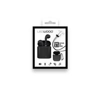 - Ecouteurs Bluetooth avec Boitier de chargement - Pack 3 en 1 : Ecouteurs + Etui transport + Cordon magnétique - Noir