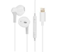 Écouteurs Bluetooth Avec Connecteur Lightning Micro Boutons Blanc